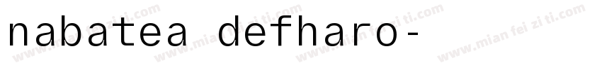 nabatea defharo字体转换